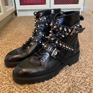 Zara combat boot